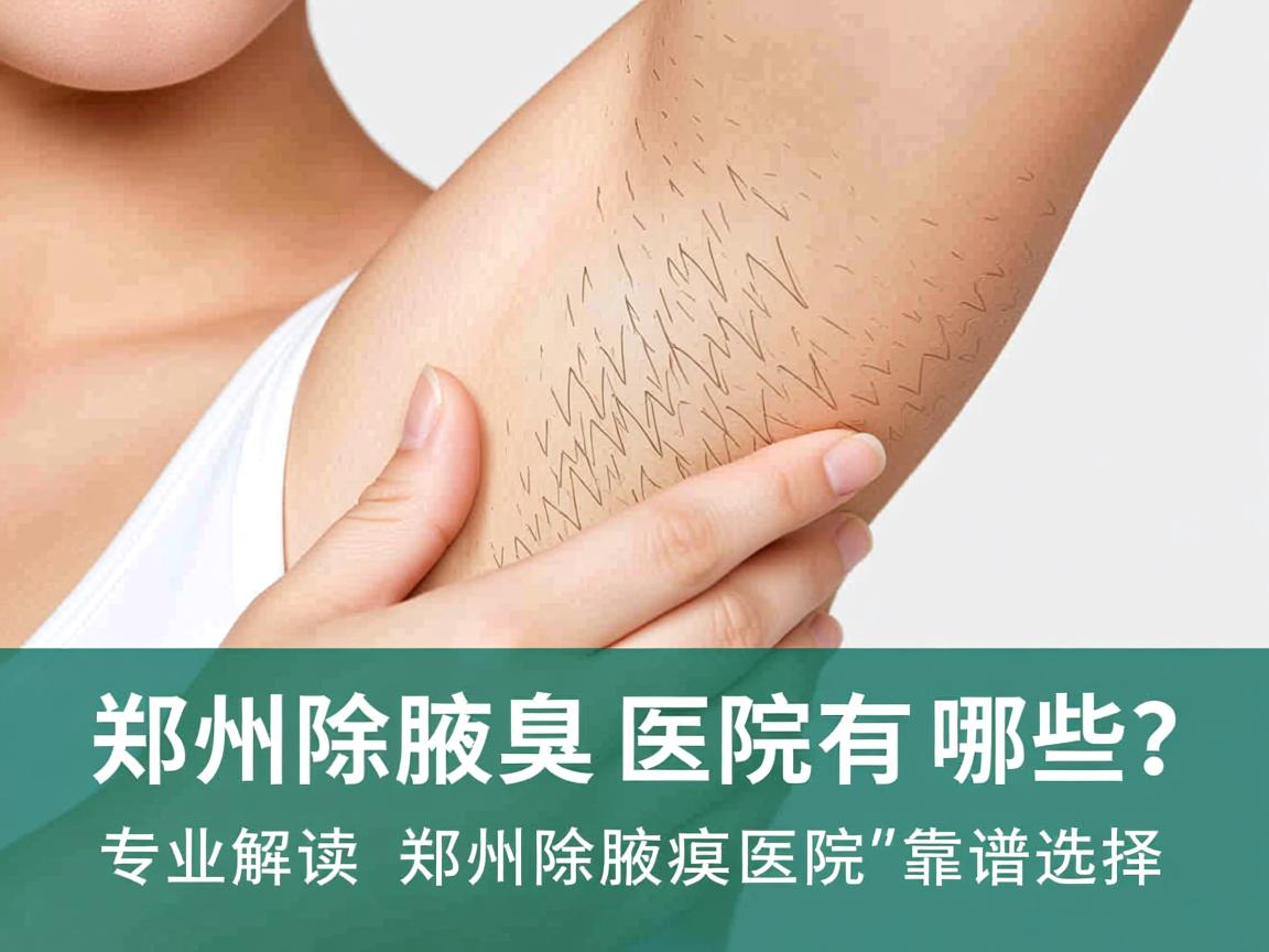 郑州除腋臭医院有哪些？专业解读郑州除腋臭医院的靠谱选择