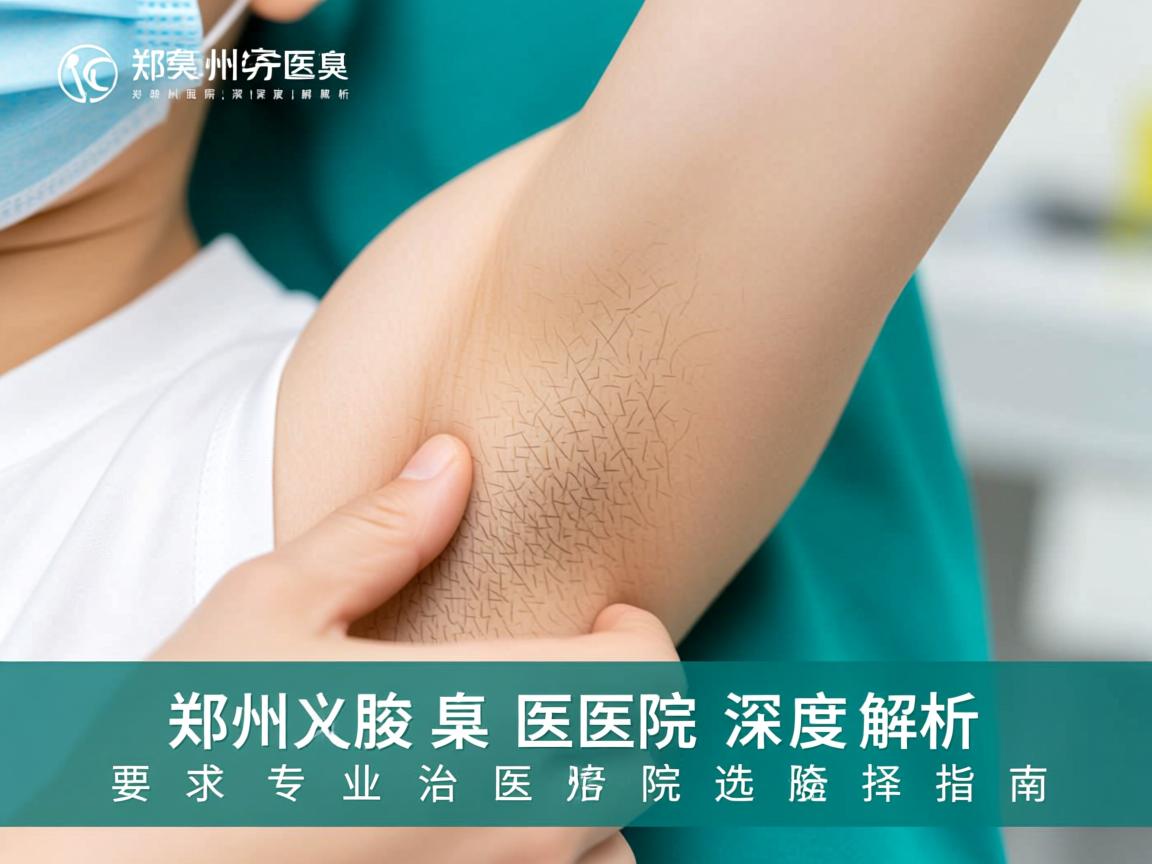 郑州腋臭医院深度解析，郑州专业治腋臭的医院选择指南