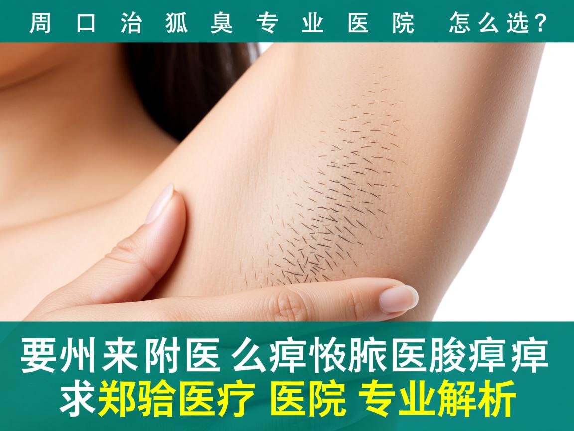 周口治狐臭专业医院怎么选？郑州附医腋臭医院专业解析
