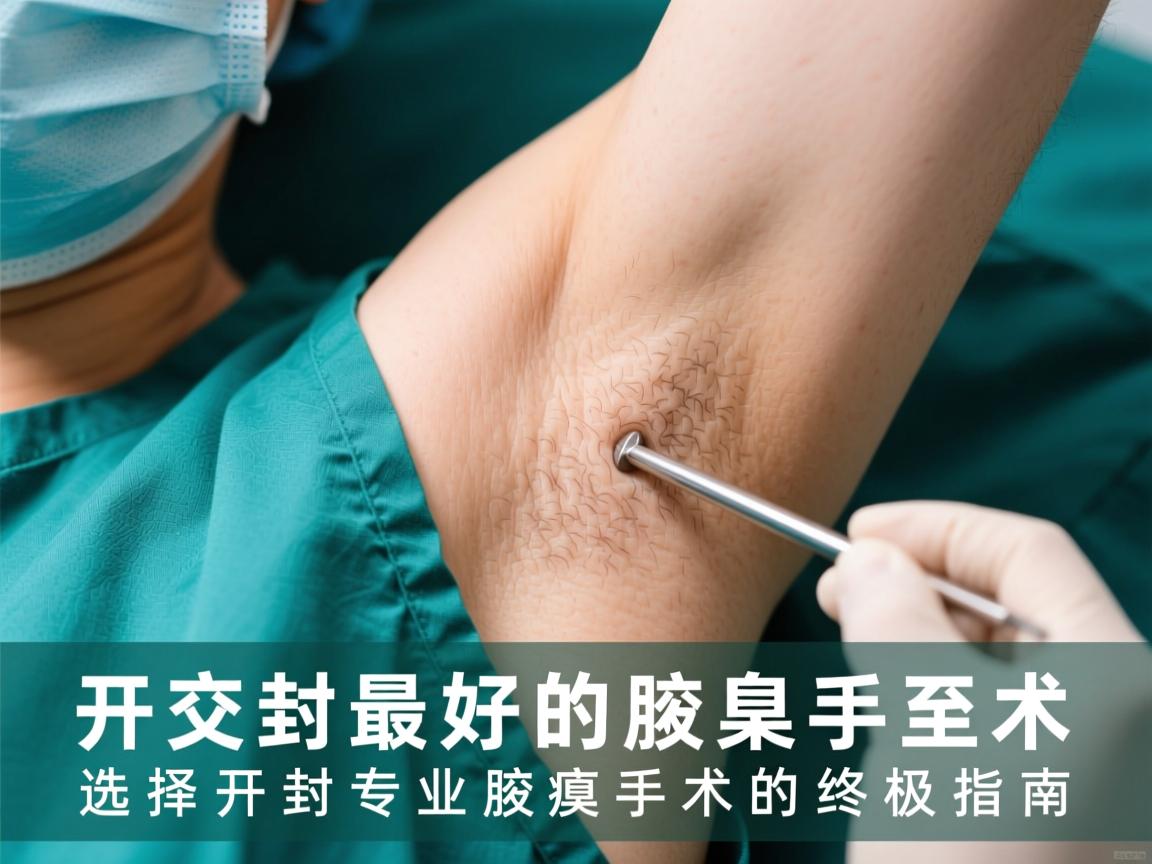 开封最好的腋臭手术，选择开封专业腋臭手术的终极指南