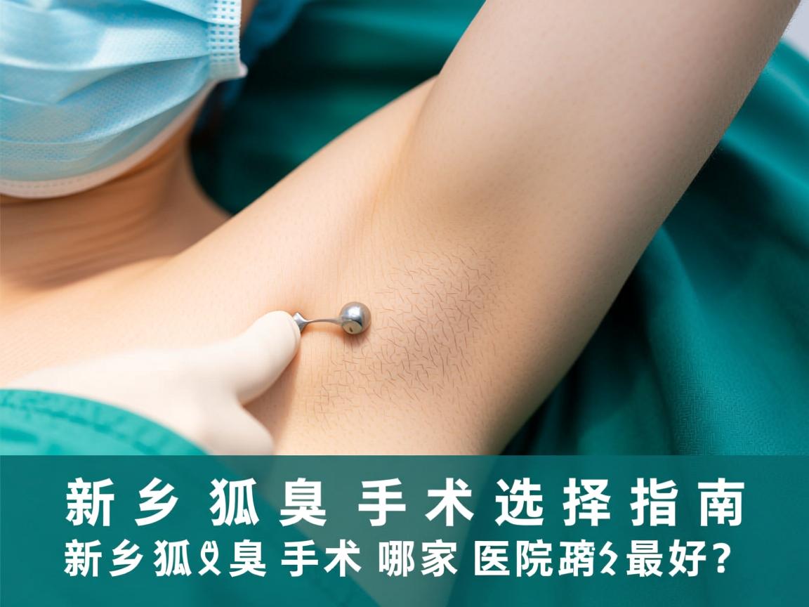 新乡狐臭手术选择指南，新乡狐臭手术哪家医院最好？