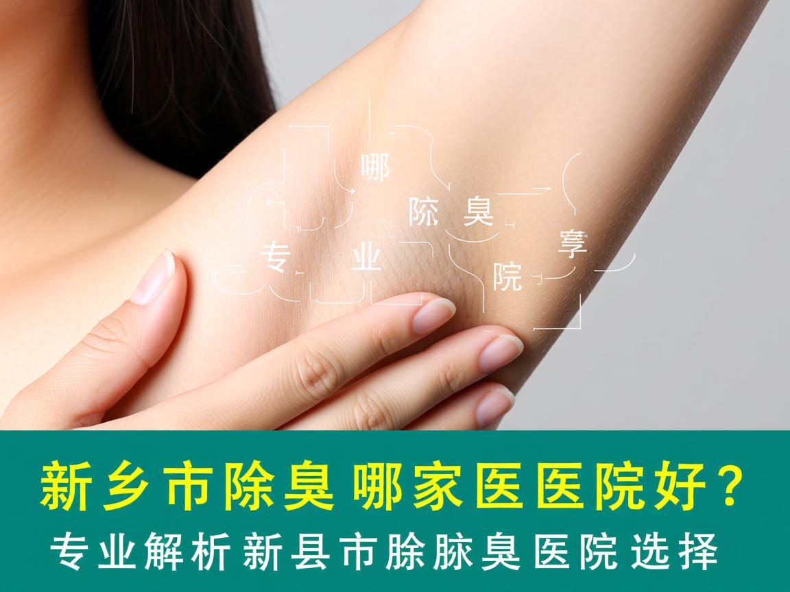新乡市除腋臭哪家医院好？专业解析新乡市除腋臭医院选择