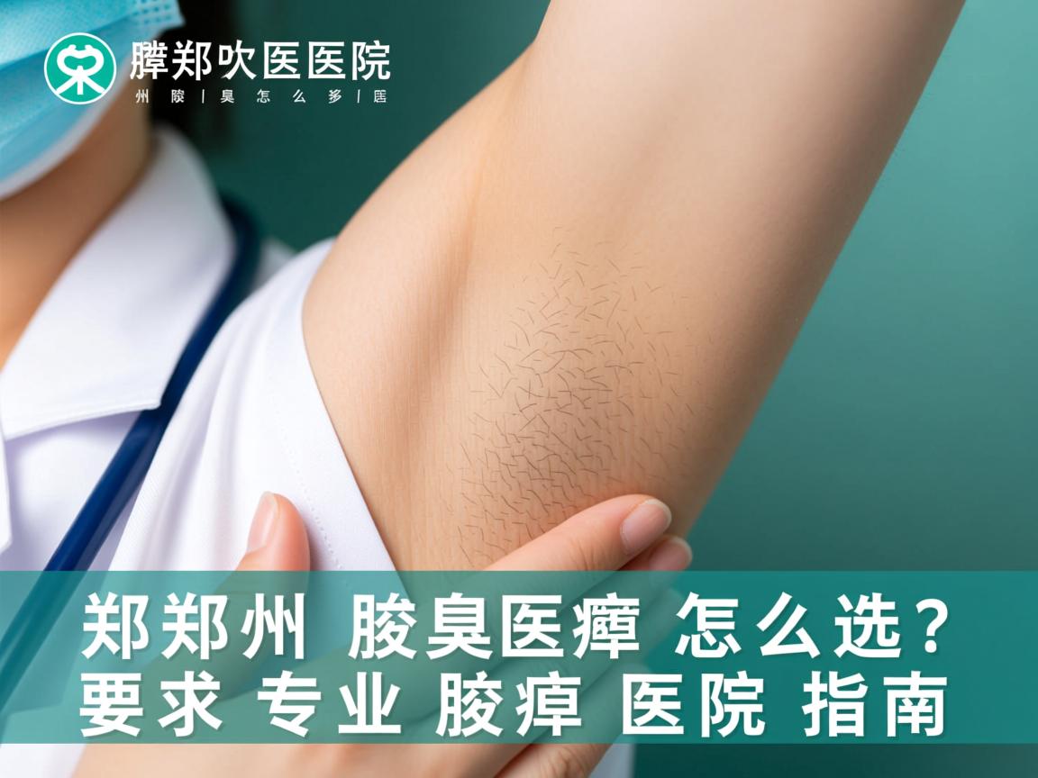 郑州腋臭医院怎么选？郑州专业腋臭医院指南