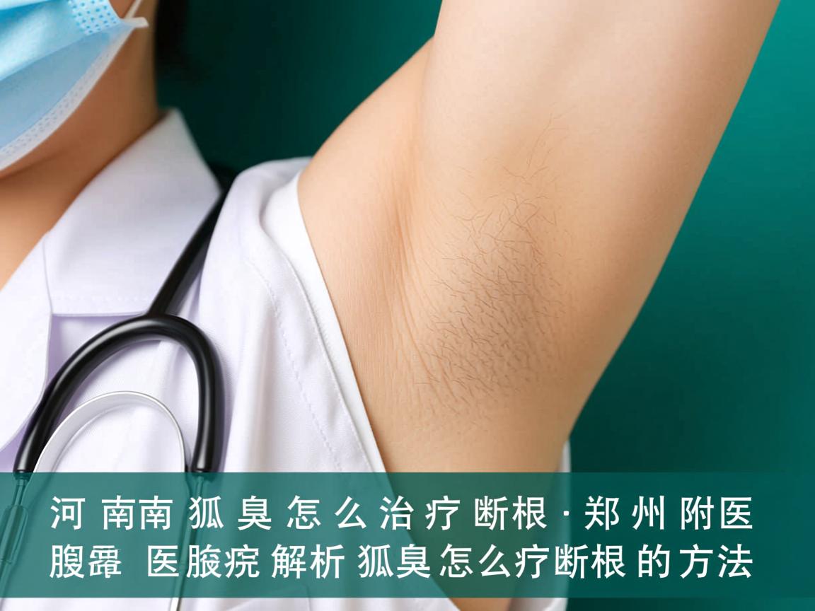 河南狐臭怎么治疗断根，郑州附医腋臭医院解析狐臭怎么治疗断根的方法