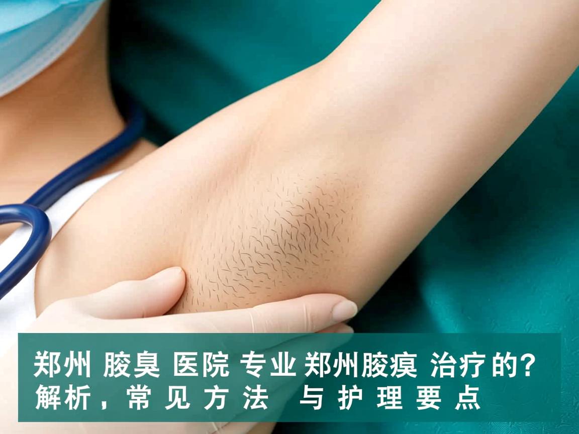 郑州腋臭医院专业解析，郑州腋臭治疗的常见方法与护理要点