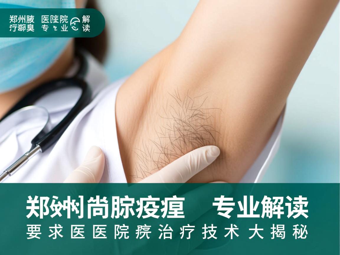 郑州腋臭医院专业解读，郑州腋臭医院治疗技术大揭秘