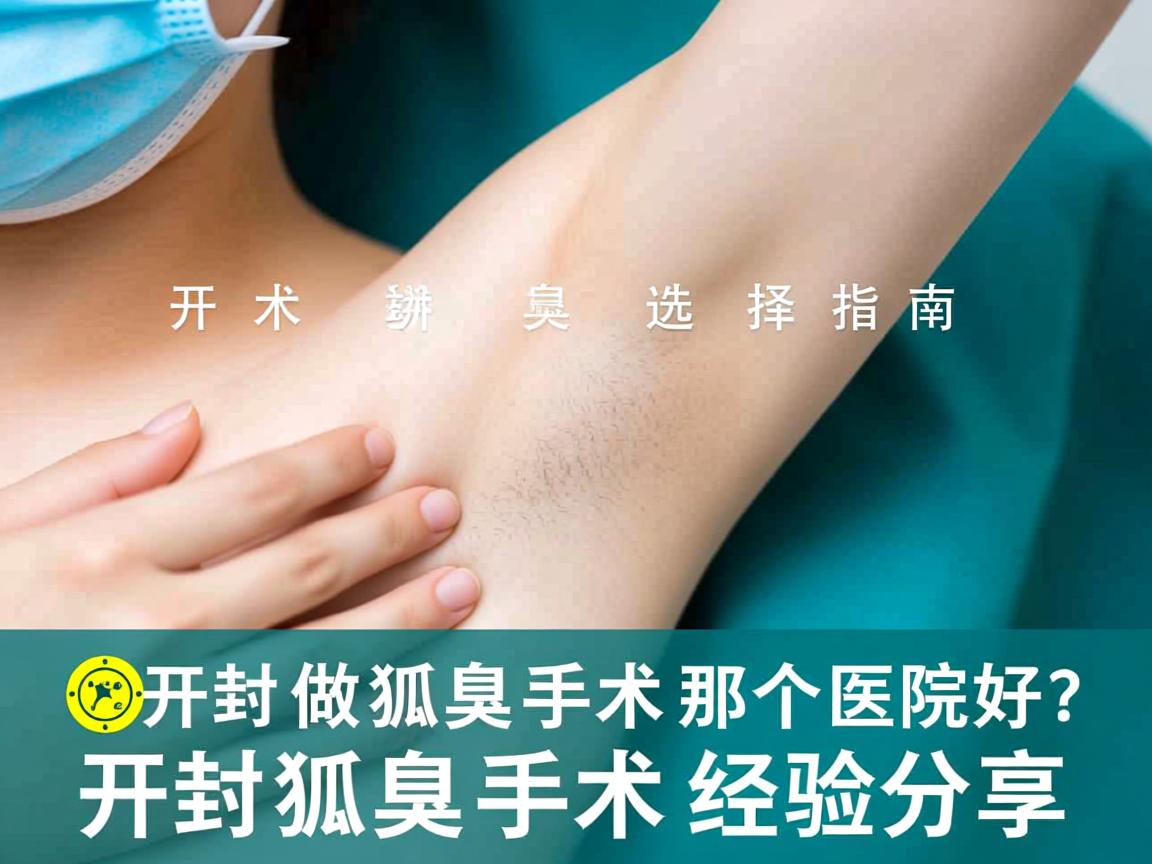 狐臭手术选择指南，开封做狐臭手术那个医院好？开封狐臭手术经验分享