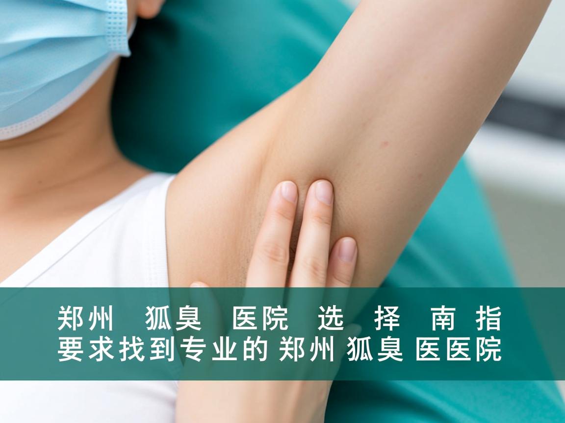 郑州狐臭医院选择指南，如何找到专业的郑州狐臭医院