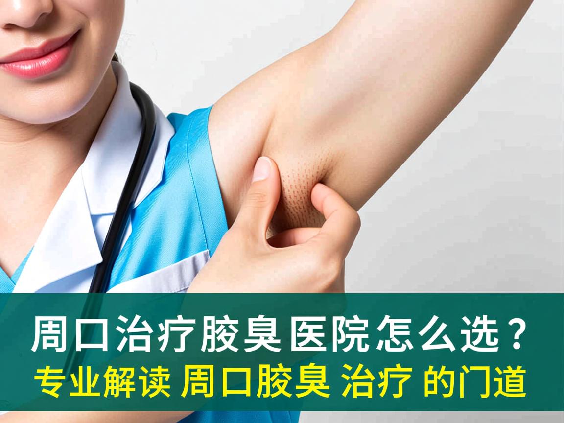 周口治疗腋臭医院怎么选？专业解读周口腋臭治疗的门道