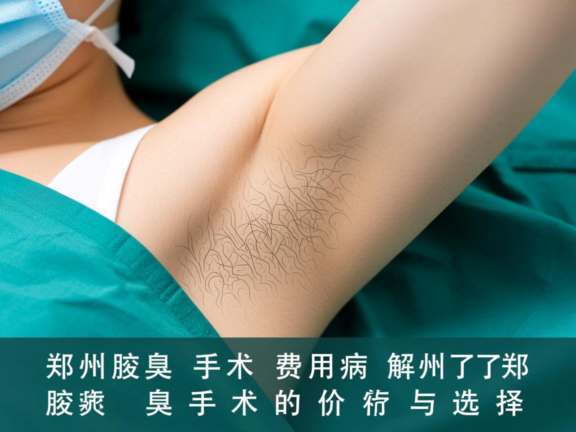 郑州腋臭手术费用解析，了解郑州腋臭手术的价格与选择