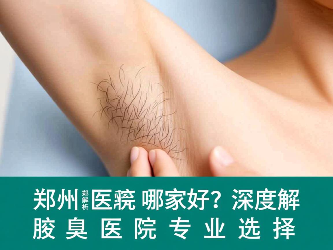 郑州腋臭医院哪家好？深度解析郑州腋臭医院专业选择