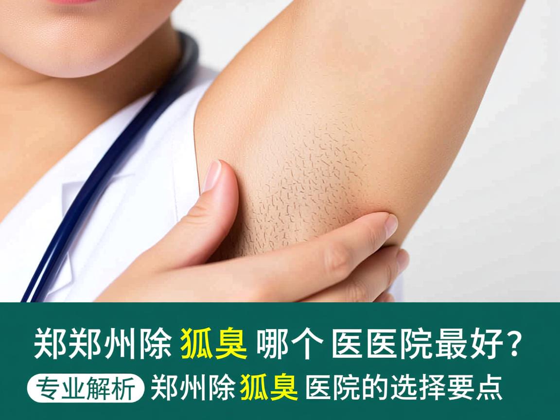 郑州除狐臭哪个医院最好？专业解析郑州除狐臭医院的选择要点