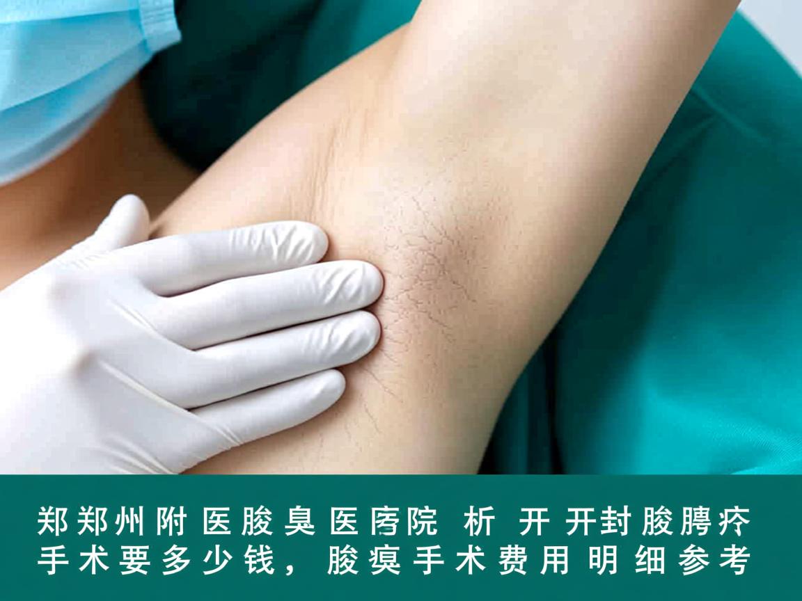 郑州附医腋臭医院解析，开封腋臭手术要多少钱，腋臭手术费用明细参考