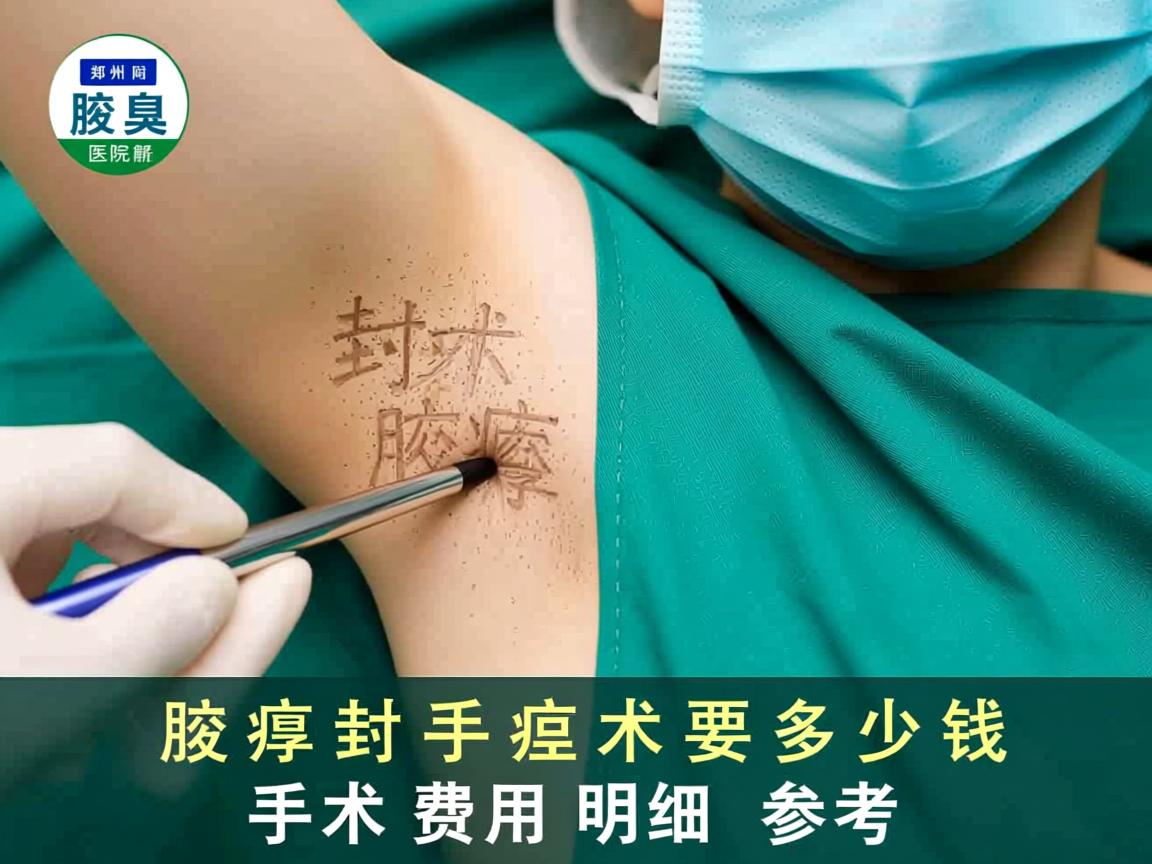 郑州附医腋臭医院解析，开封腋臭手术要多少钱，腋臭手术费用明细参考