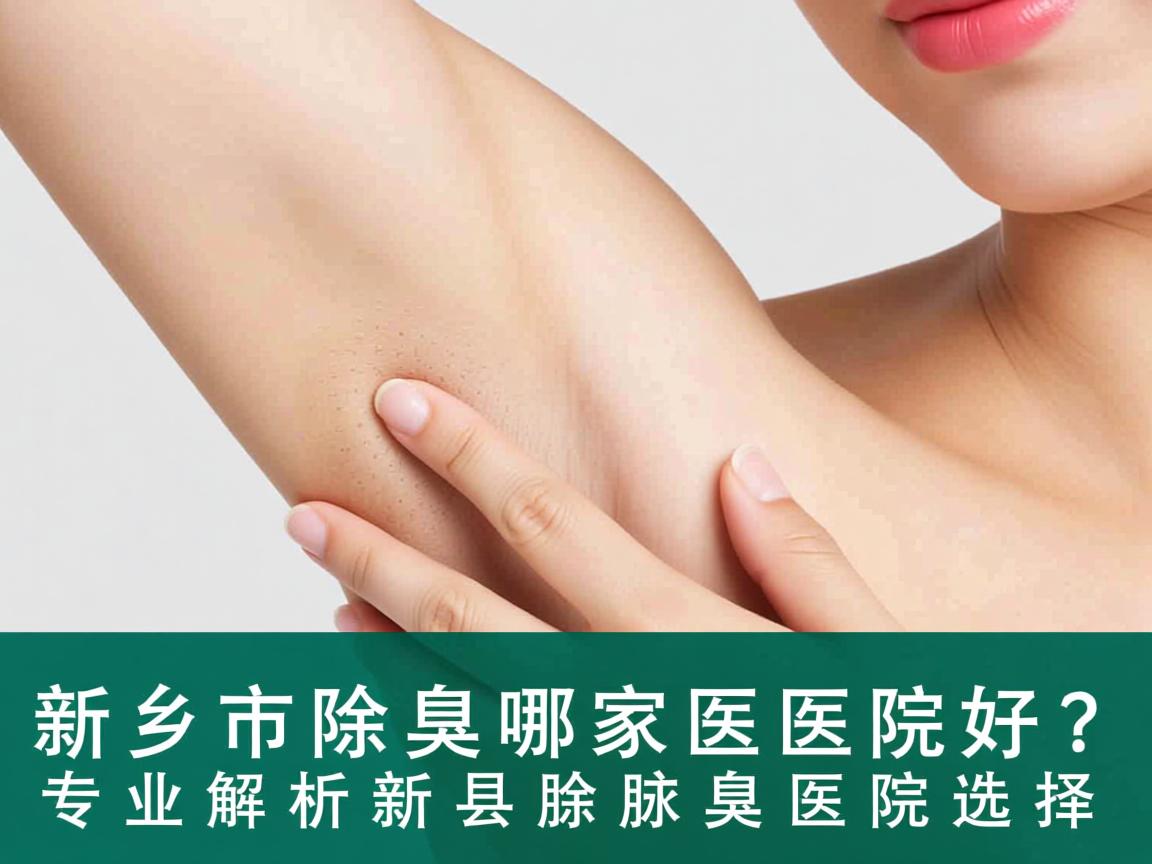 新乡市除腋臭哪家医院好？专业解析新乡除腋臭医院选择