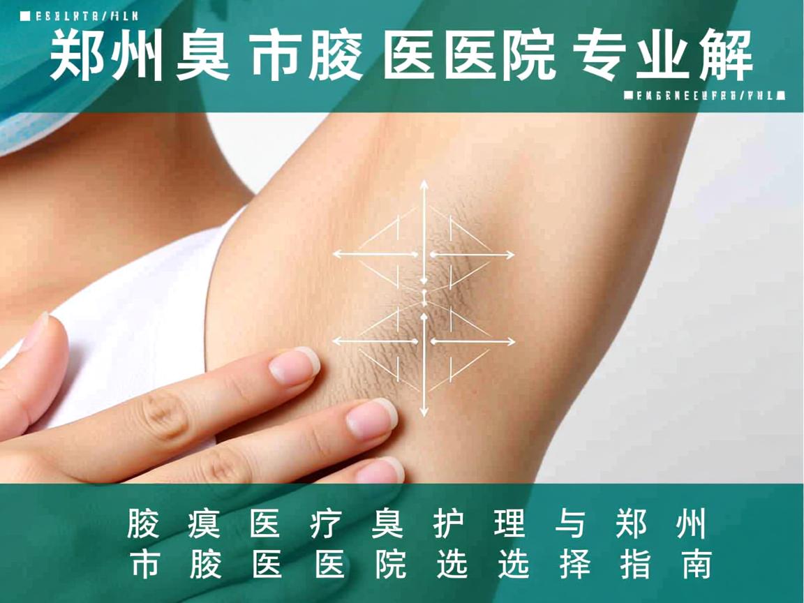 郑州市腋臭医院专业解读，腋臭医疗护理与郑州市腋臭医院选择指南