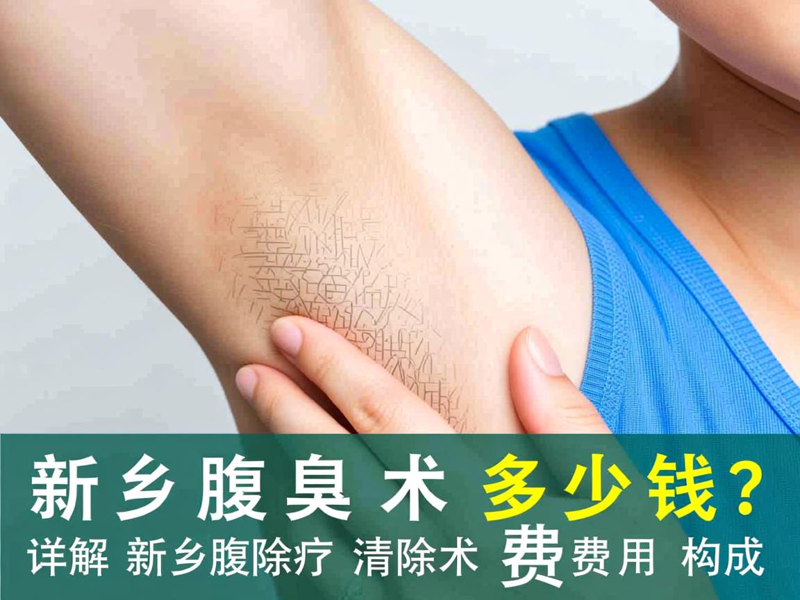 新乡腋臭清除术多少钱？详解新乡腋臭清除术费用构成