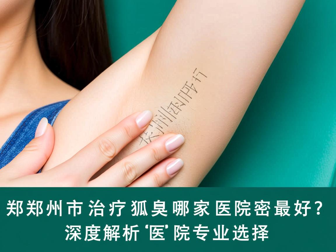 郑州市治疗狐臭哪家医院最好？深度解析郑州狐臭医院的专业选择