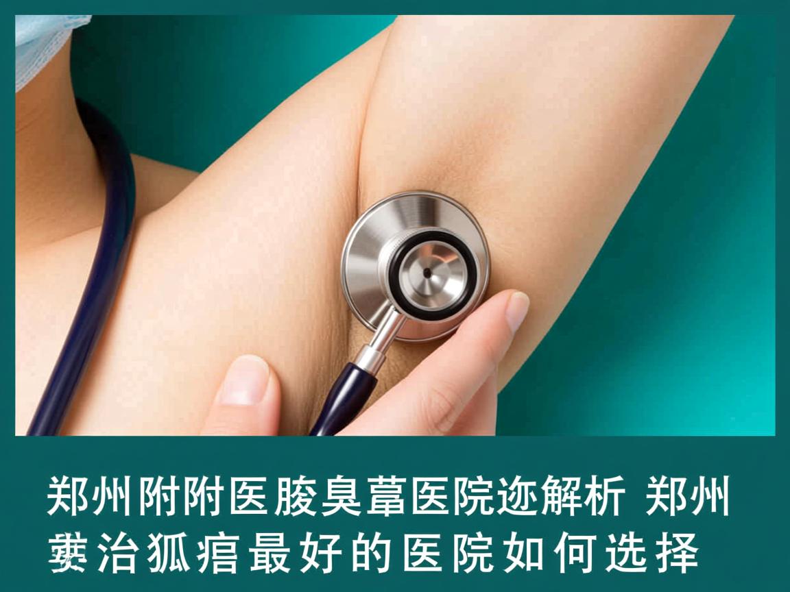 郑州附医腋臭医院解析，郑州治狐臭最好的医院如何选择