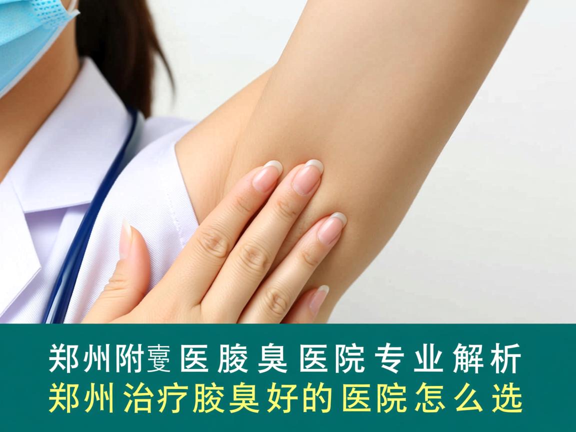 郑州附医腋臭医院专业解析，郑州治疗腋臭好的医院怎么选