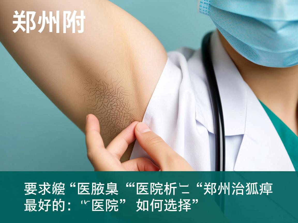 郑州附医腋臭医院解析，郑州治狐臭最好的医院如何选择