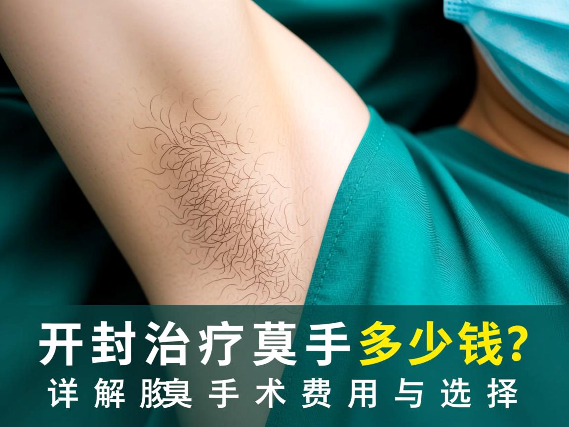 开封治疗腋臭手术多少钱？详解腋臭手术费用与选择
