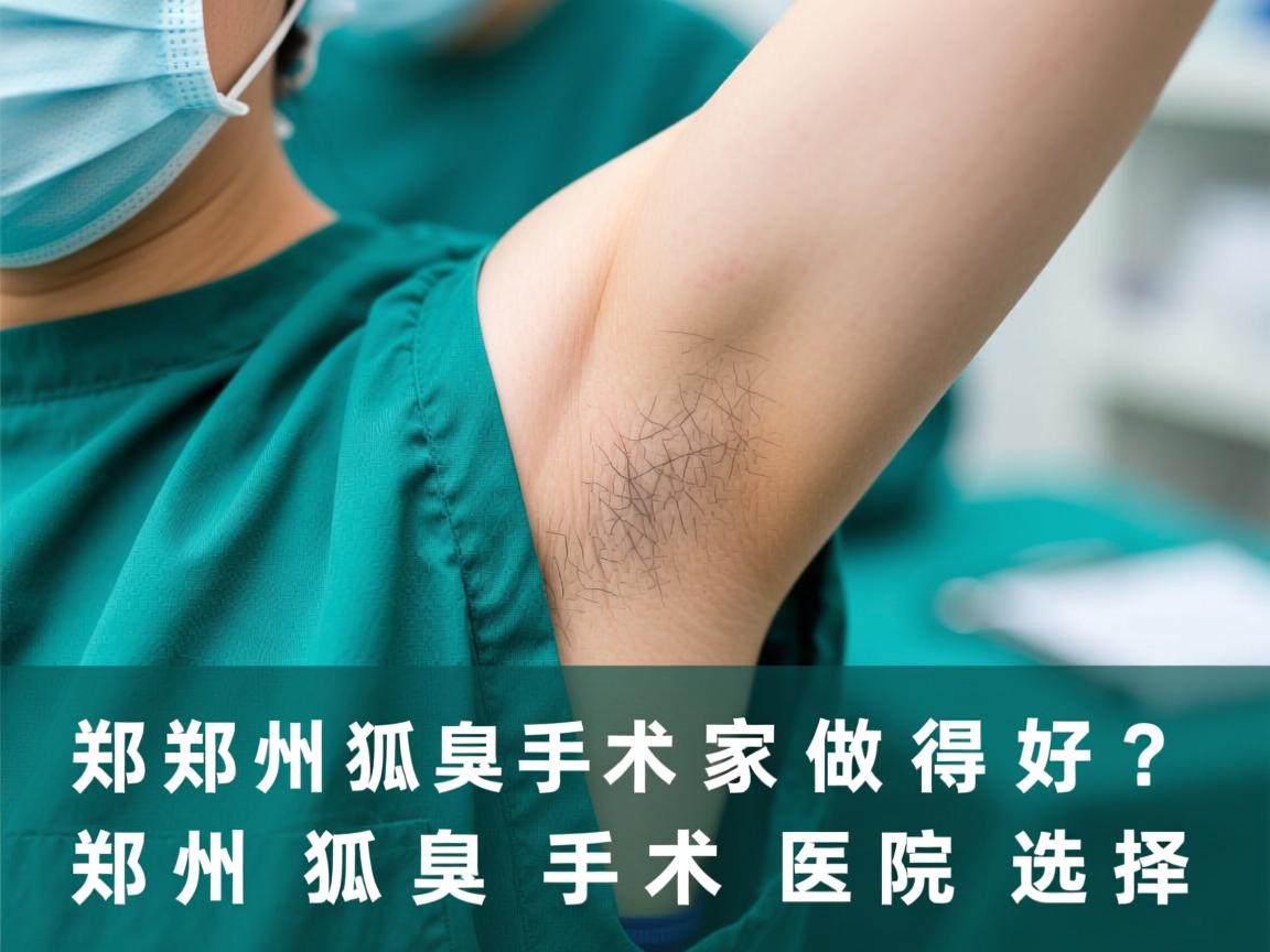 郑州狐臭手术哪家做得好？深度解析郑州狐臭手术医院选择