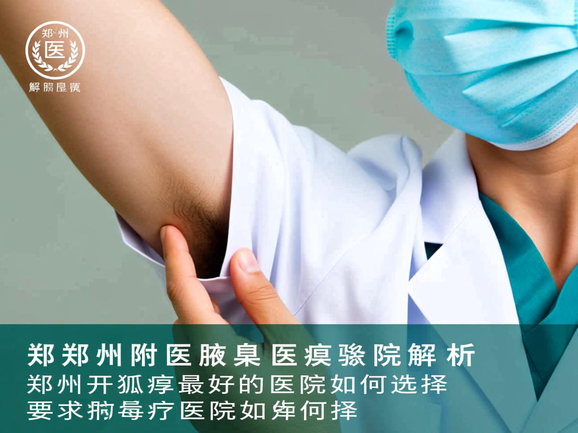 郑州附医腋臭医院解析，郑州开狐臭最好的医院如何选择