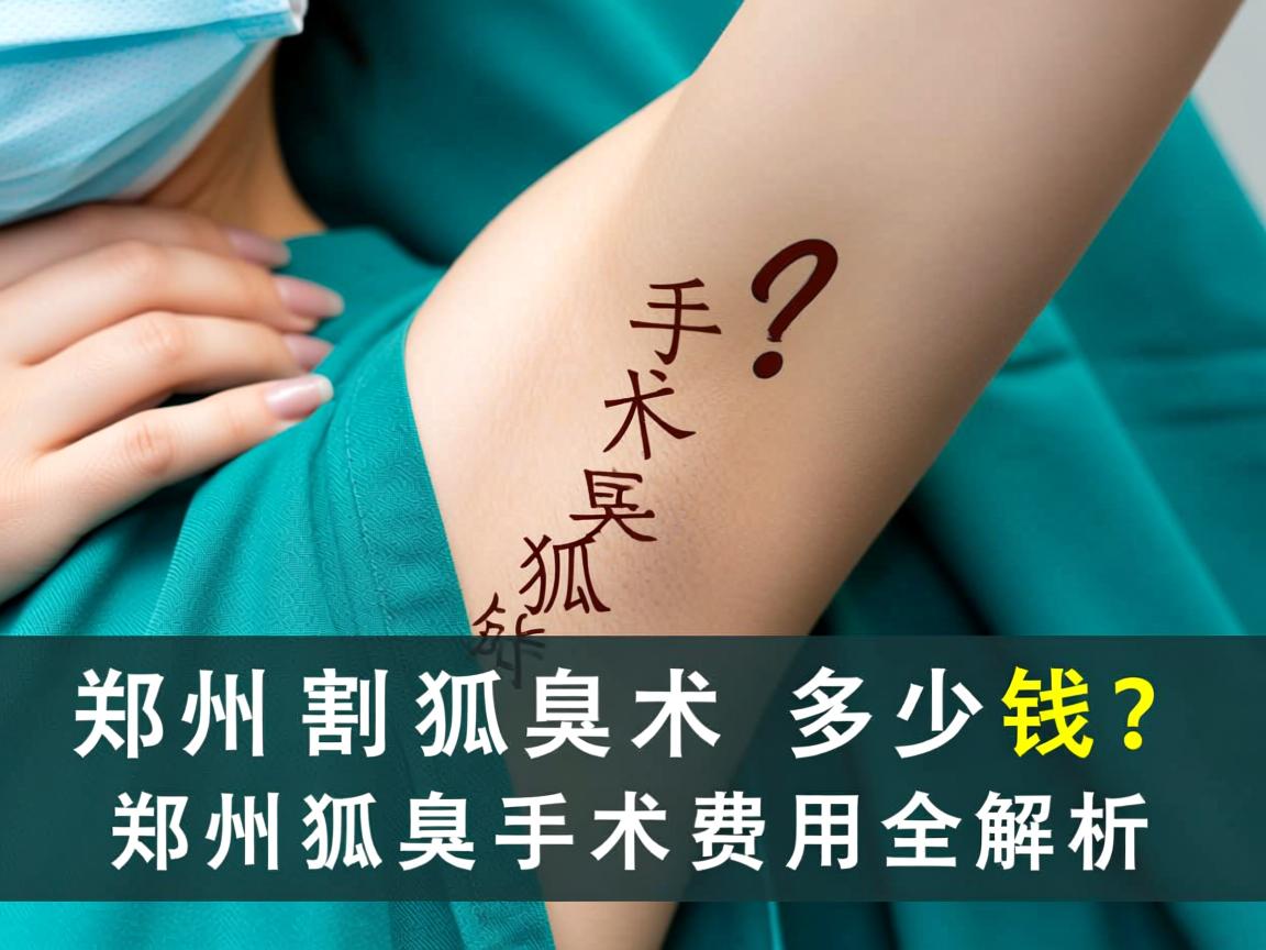 郑州割狐臭手术多少钱？郑州狐臭手术费用全解析