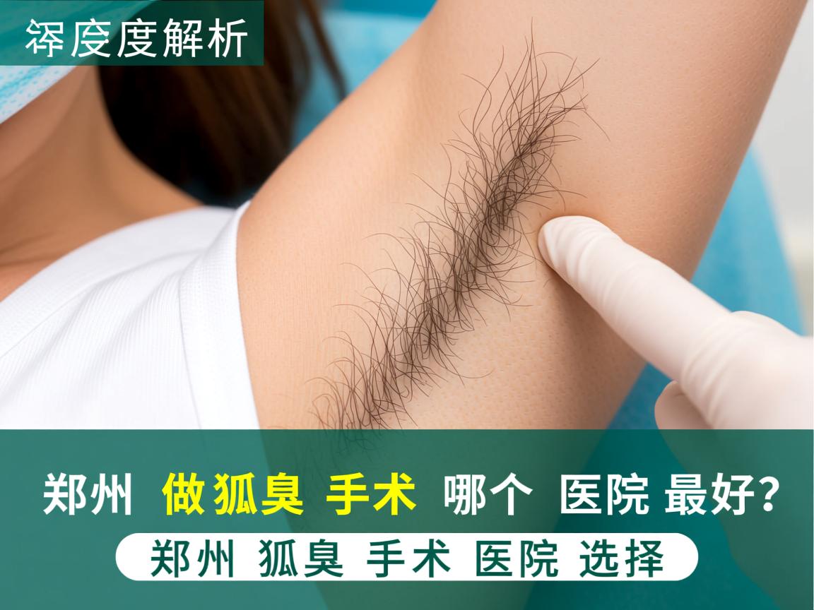 郑州做狐臭手术哪个医院最好？深度解析郑州狐臭手术医院选择