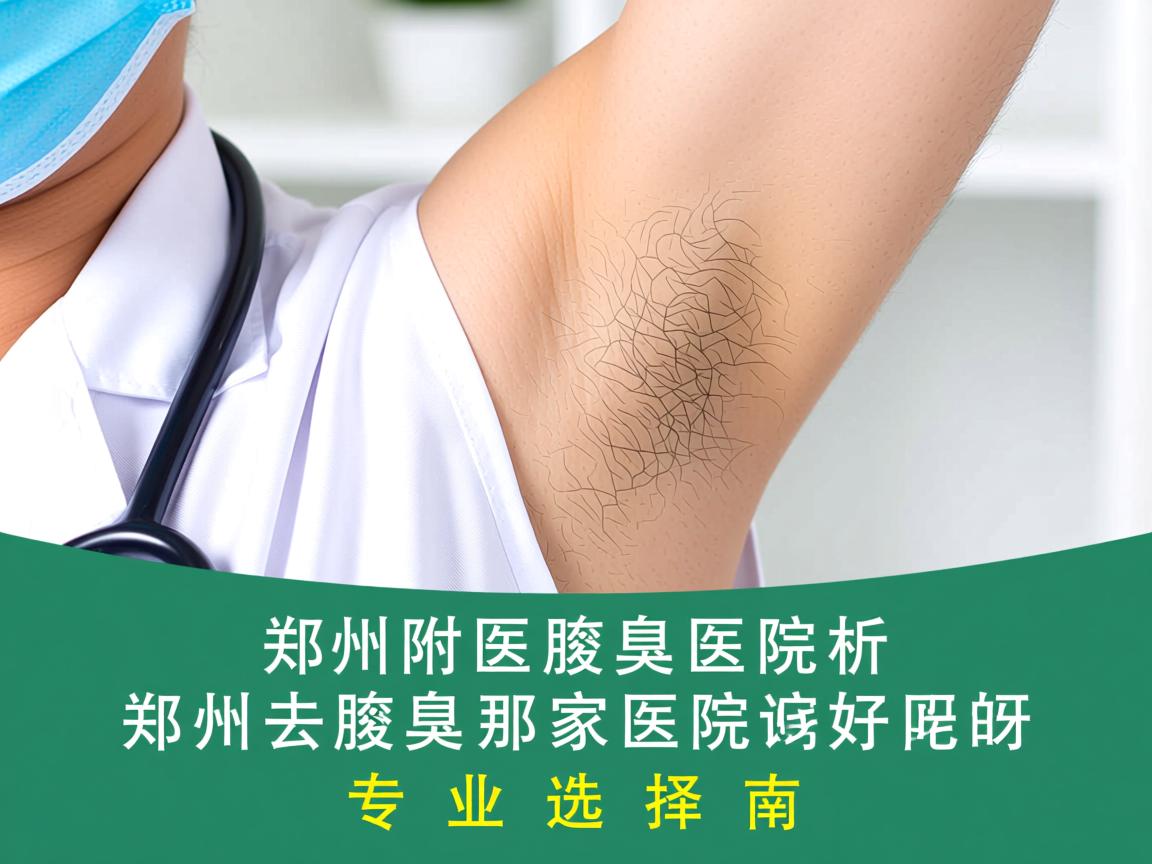 郑州附医腋臭医院解析，郑州去腋臭那家医院好呀的专业选择指南