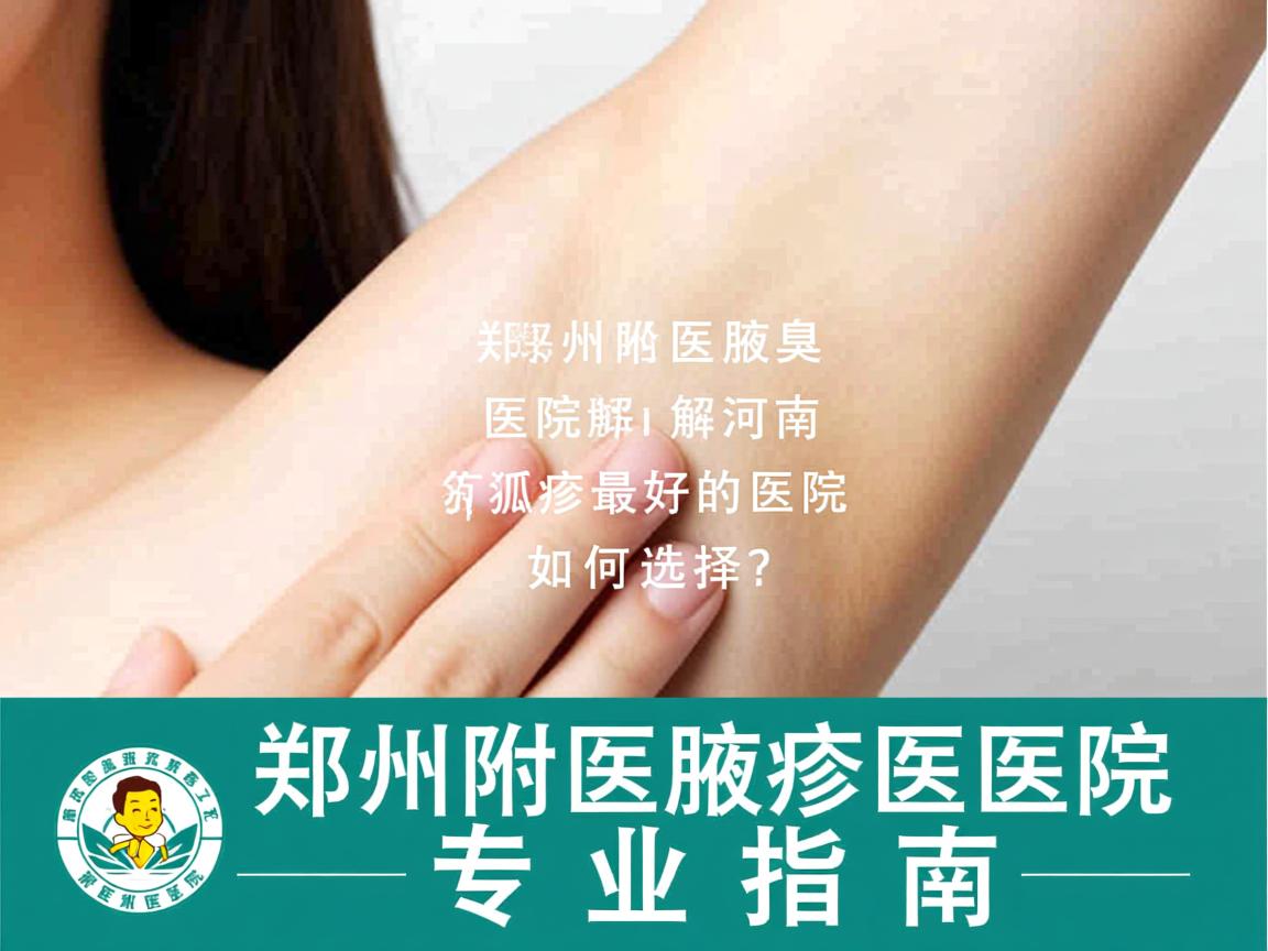 郑州附医腋臭医院解析，河南狐臭最好的医院如何选择？郑州附医腋臭医院专业指南