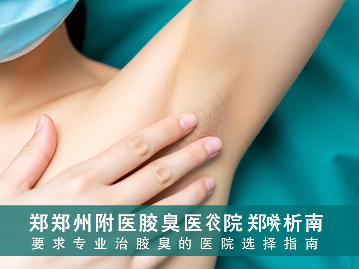 郑州附医腋臭医院解析，郑州专业治腋臭的医院选择指南
