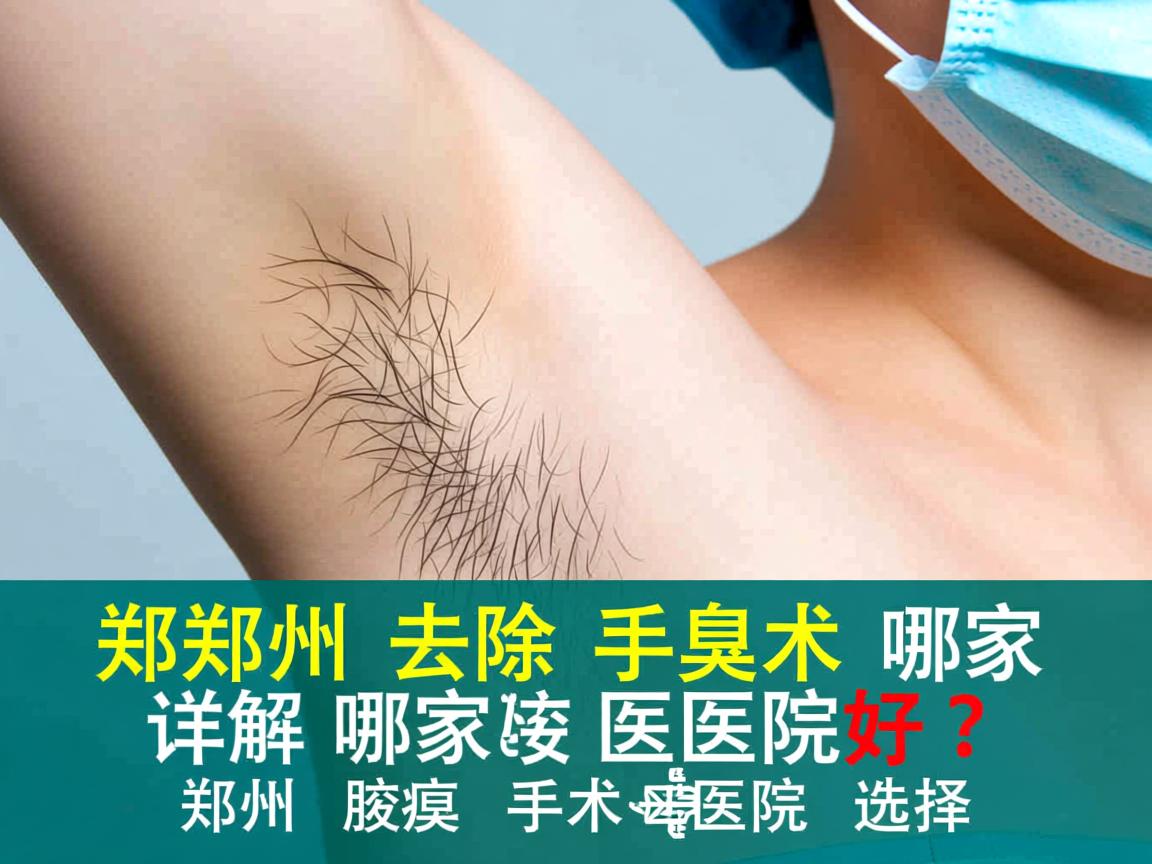 郑州去除腋臭手术哪家医院好？详解郑州腋臭手术医院选择