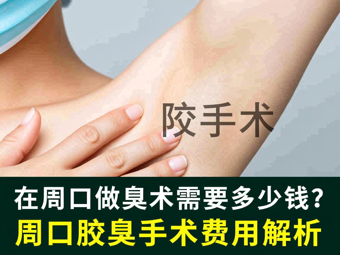 在周口做腋臭手术需要多少钱？周口腋臭手术费用解析