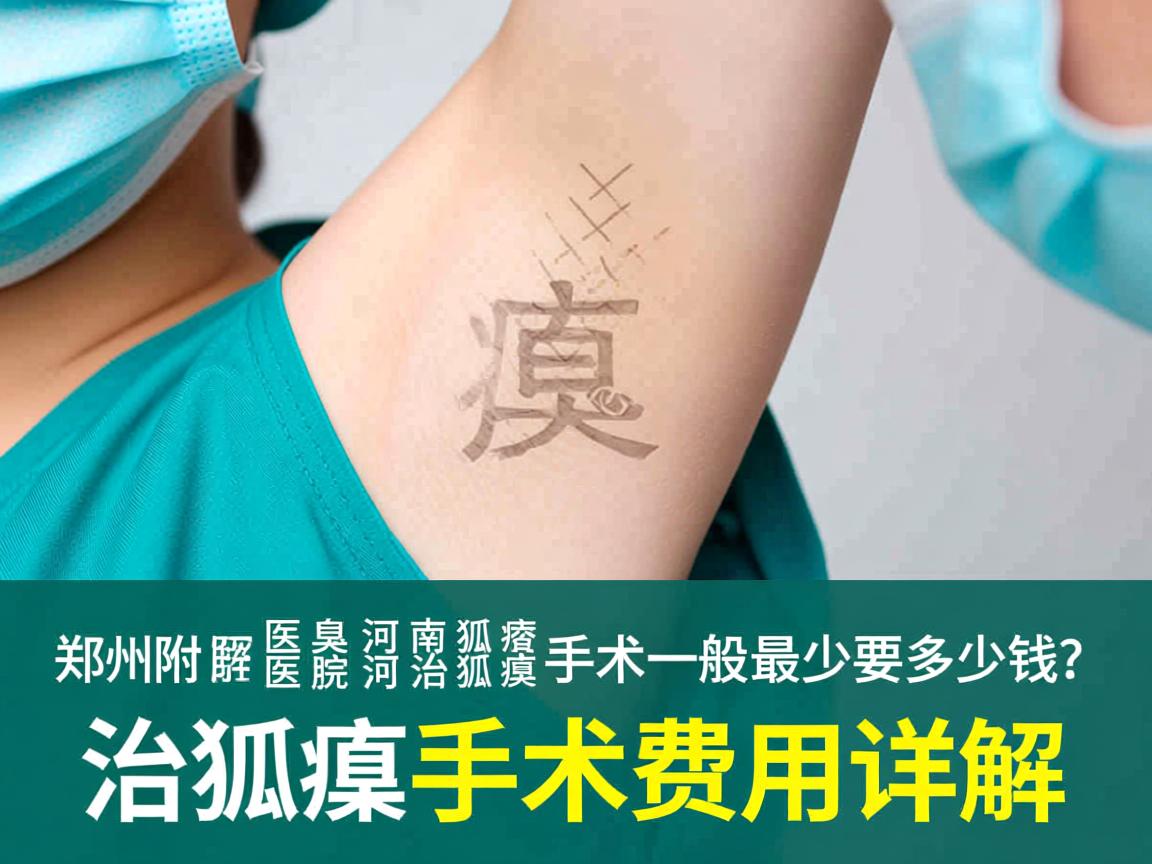 郑州附医腋臭医院解析，河南治狐臭手术一般最少要多少钱？治狐臭手术费用详解