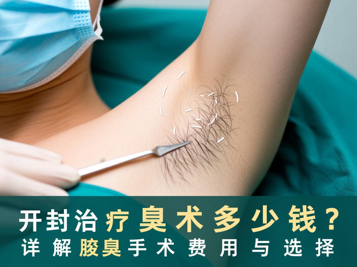 开封治疗腋臭手术多少钱?详解腋臭手术费用与选择 开封治疗腋臭手术多少钱?详解腋臭手术费用与选择