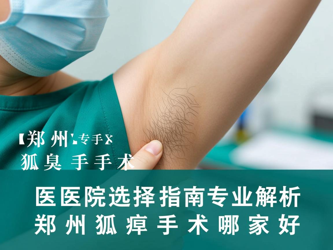 郑州狐臭手术医院选择指南，专业解析郑州狐臭手术哪家好