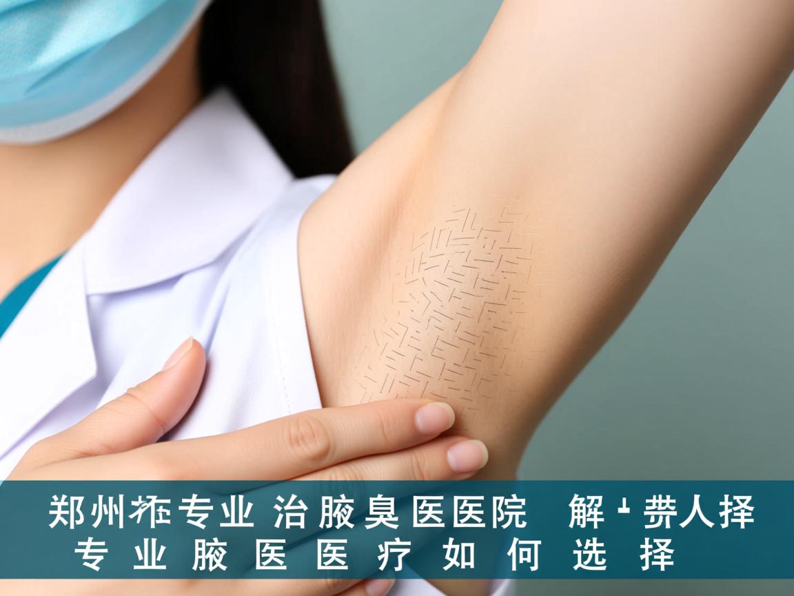 郑州专业治腋臭医院解析，专业腋臭医疗如何选择