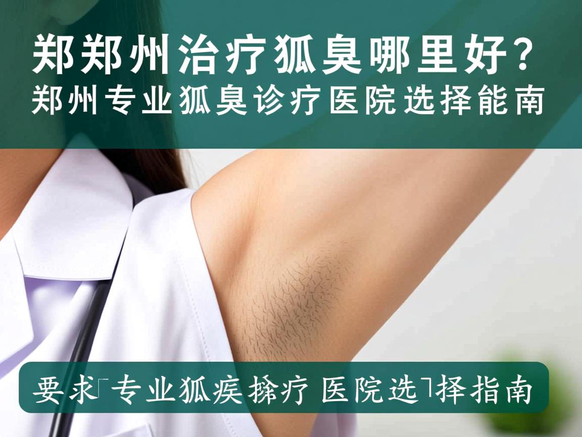 郑州治疗狐臭哪里好？郑州专业狐臭诊疗医院选择指南