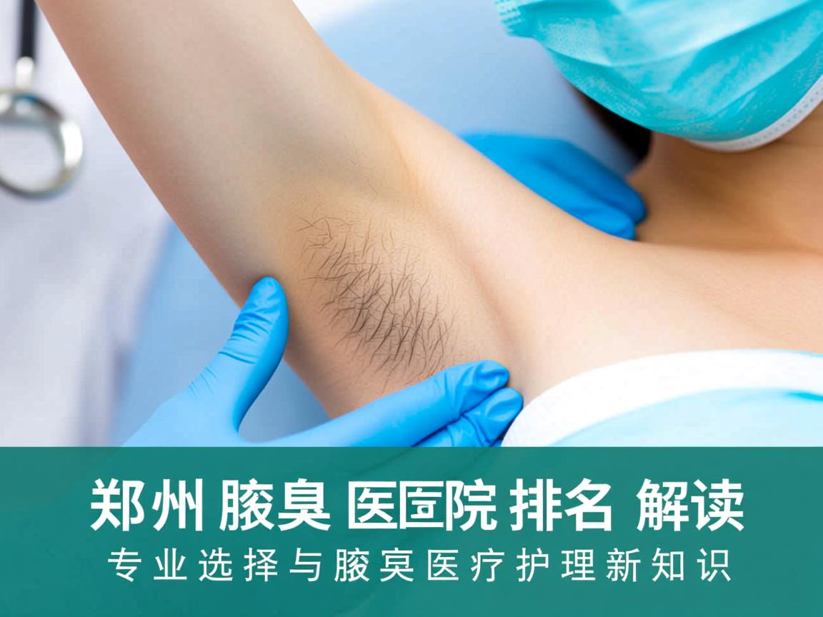 郑州腋臭医院排名解读，专业选择与腋臭医疗护理新知识