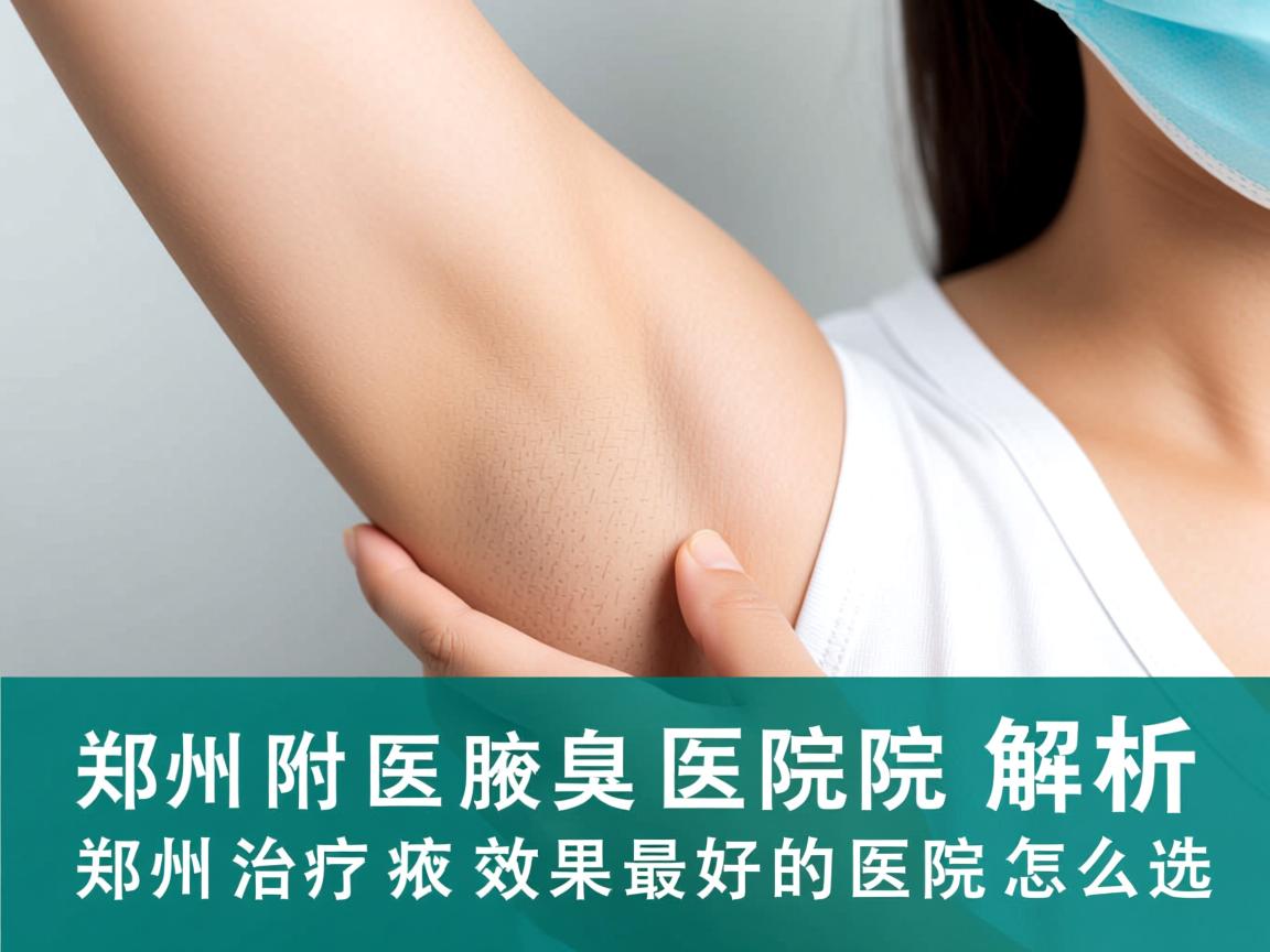 郑州附医腋臭医院解析，郑州治疗腋臭效果最好的医院怎么选