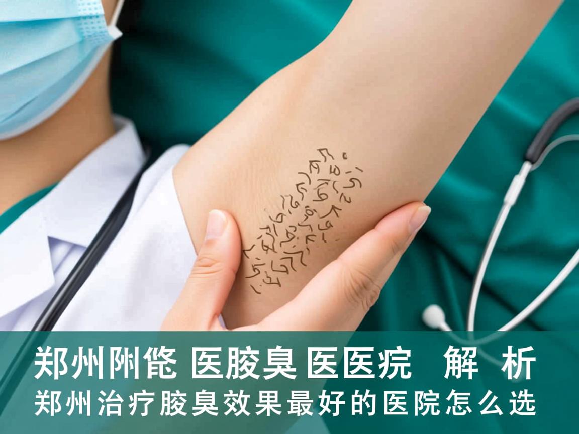 郑州附医腋臭医院解析，郑州治疗腋臭效果最好的医院怎么选