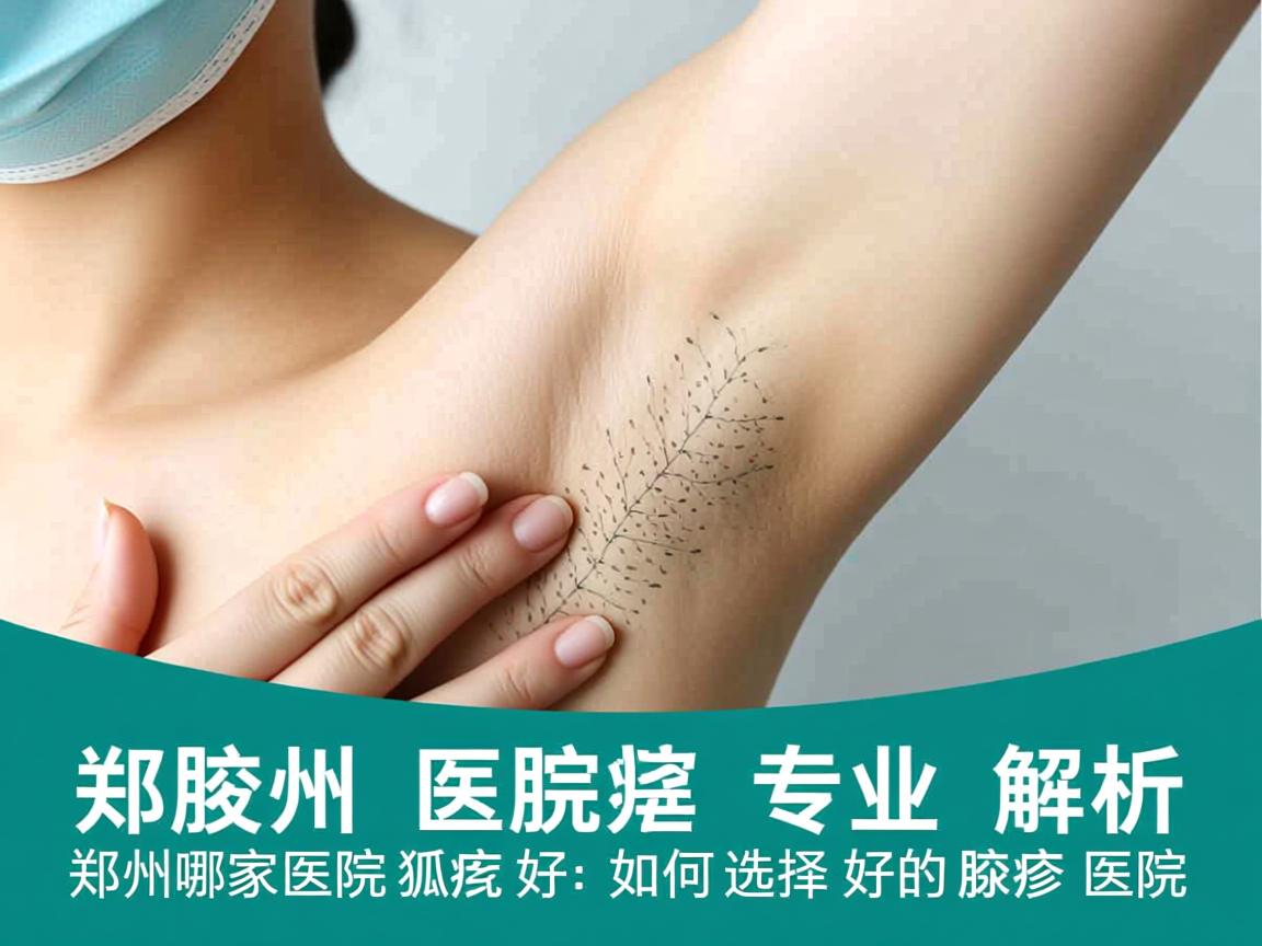 郑州腋臭医院专业解析，郑州哪家医院狐臭好，如何选择好的腋臭医院