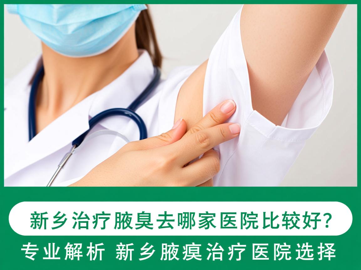 新乡治疗腋臭去哪家医院比较好？专业解析新乡腋臭治疗医院选择