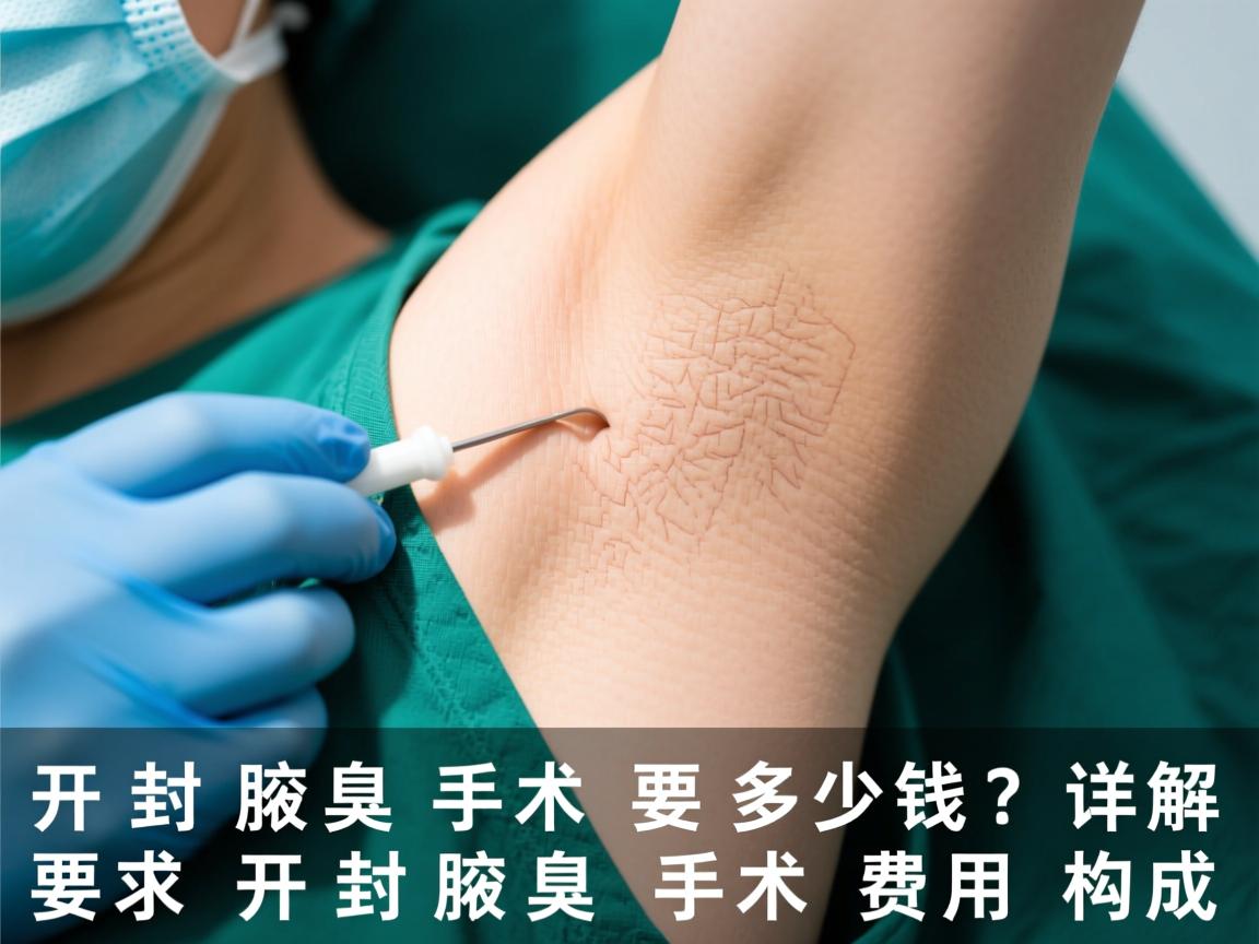 开封腋臭手术要多少钱？详解开封腋臭手术费用构成