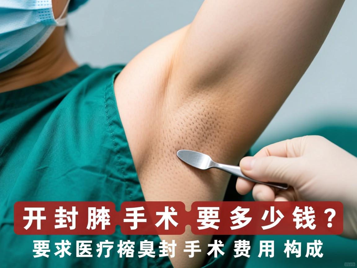 开封腋臭手术要多少钱？详解开封腋臭手术费用构成