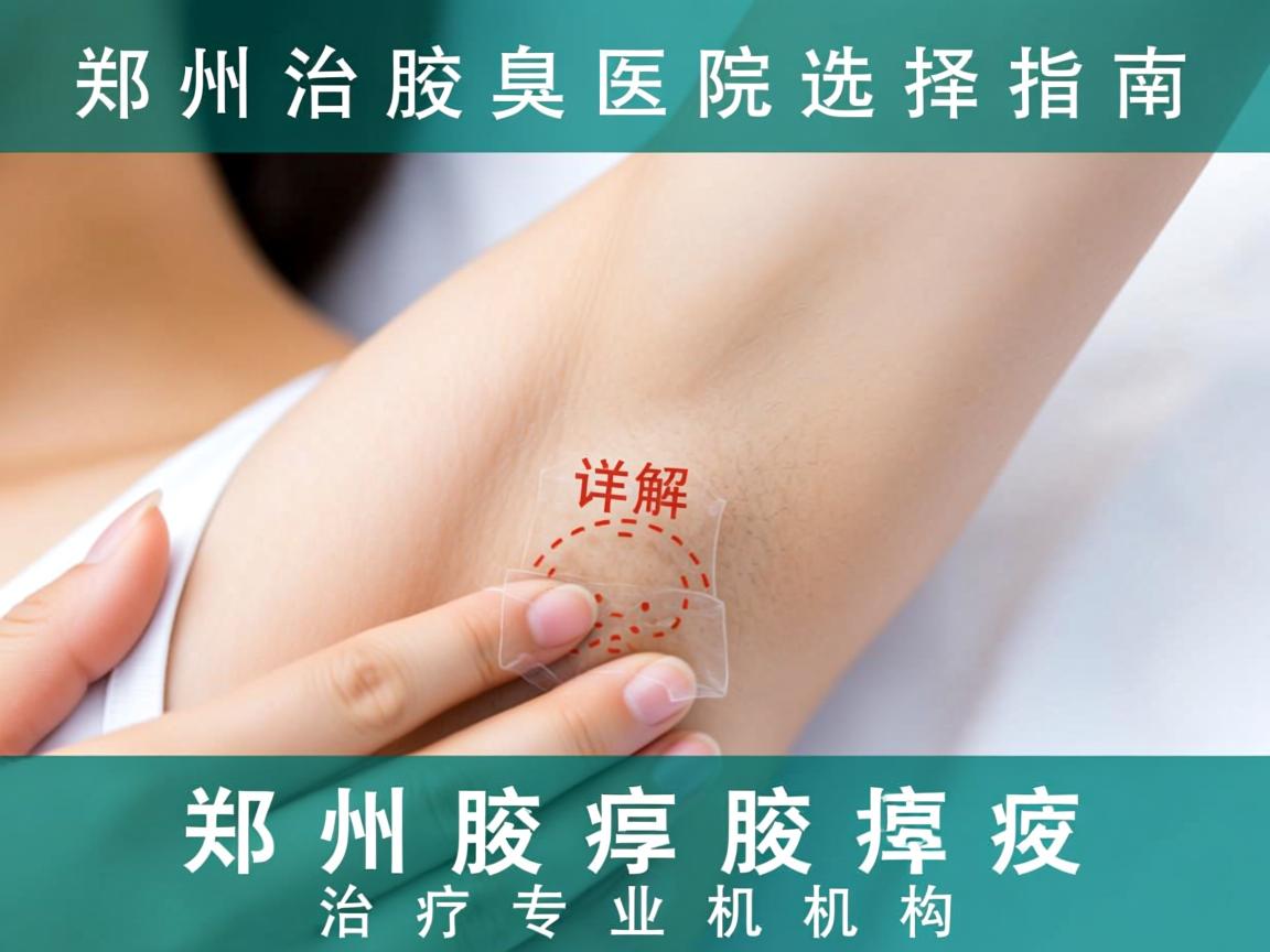 郑州治腋臭医院选择指南，详解郑州腋臭治疗专业机构