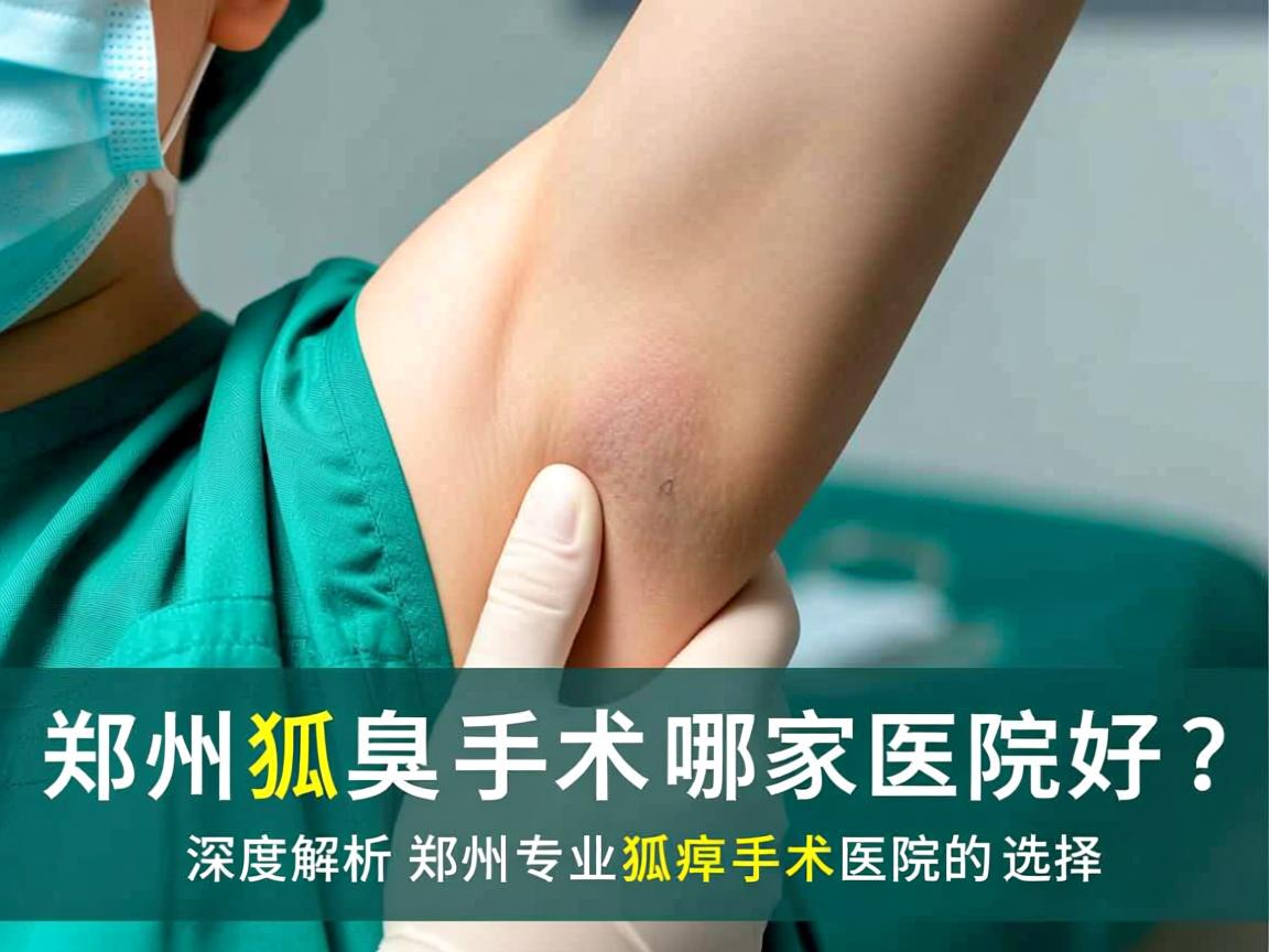 郑州狐臭手术哪家医院好？深度解析郑州专业狐臭手术医院的选择