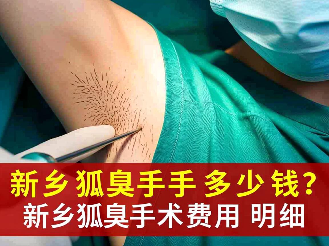 新乡狐臭手术多少钱？解析新乡狐臭手术费用明细